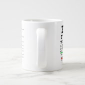 Augenklappe Jumbo-Tasse (Rückseite)