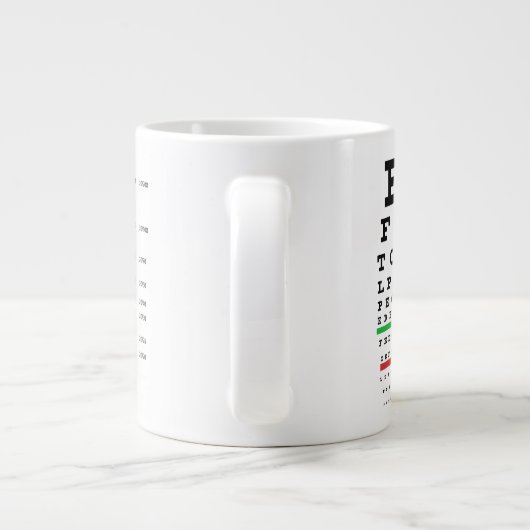 Augenklappe Jumbo-Tasse (Rückseite)