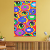 Augenklappe Leinwanddruck (Insitu (Wohnzimmer))