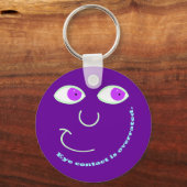 Augenkontakt ist überbewertet Schlüsselanhänger (Vorderseite)