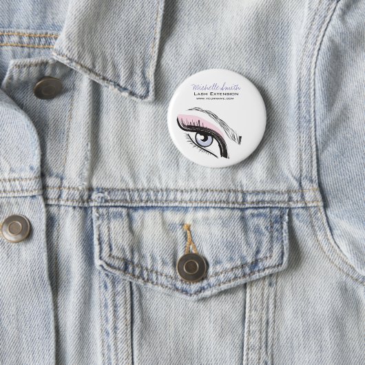 Augenlängen Lash Verlängerungssymbol Button (Beispiel)