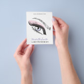 Augenlängen Lash Verlängerungssymbol Flyer (Gruppe)