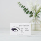 Augenlängen Lash Verlängerungssymbol Visitenkarte (Stehend Vorderseite)