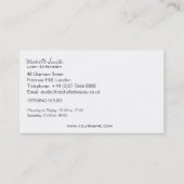 Augenlängen Lash Verlängerungssymbol Visitenkarte (Rückseite)