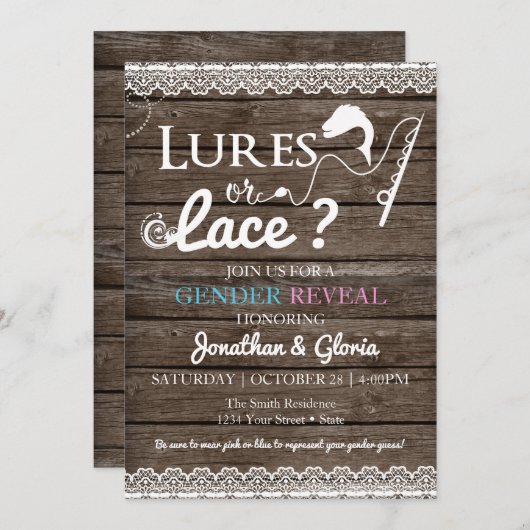 Augenlider oder Spitzen-Geschlecht zeigen Blau ode Einladung (Vorne/Hinten)