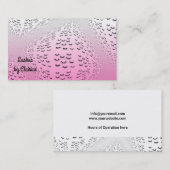 Augenlider rosa Muster Visitenkarte (Vorne/Hinten)