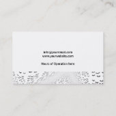 Augenlider rosa Muster Visitenkarte (Rückseite)