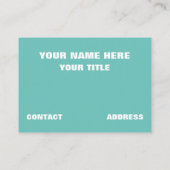 Augenlider Visitenkarte (Rückseite)