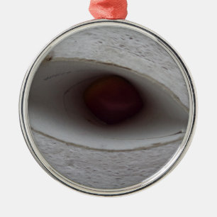 Augenloch, aus Papier Silbernes Ornament