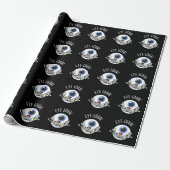 Augenloha Funny Eye Pun Dark BG Geschenkpapier (Ungerollt)