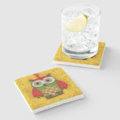 Augenmalerei Steinuntersetzer (Seitenansicht)