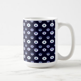 Augenmuster-Design mit abstraktem, wiederholtem, k Kaffeetasse