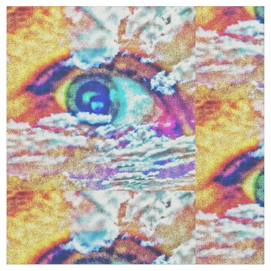 Augenmuster Stoff (Nahaufnahme)