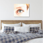 Augennähe Leinwanddruck (Insitu (Schlafzimmer))