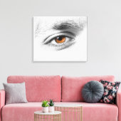 Augennähe Leinwanddruck (Insitu (Wohnzimmer))