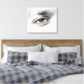 Augennähe Leinwanddruck (Insitu (Schlafzimmer))