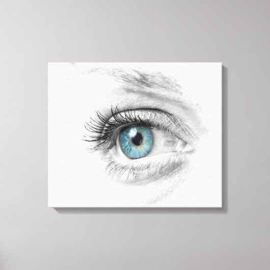 Augennähe Leinwanddruck (Vorderseite)