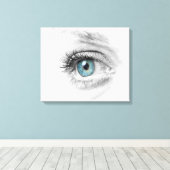 Augennähe Leinwanddruck (Insitu (Holzboden))