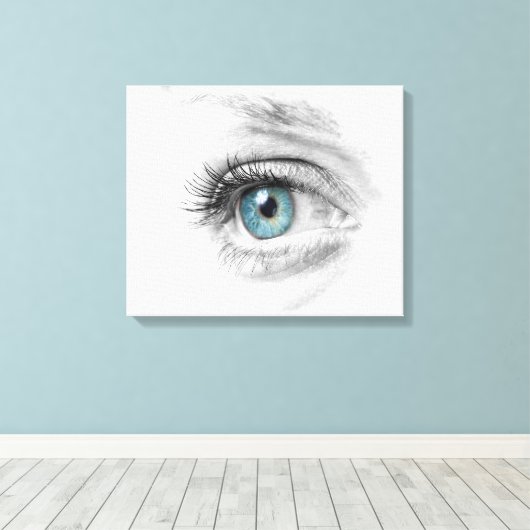 Augennähe Leinwanddruck (Insitu (Holzboden))