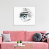 Augennähe Leinwanddruck (Insitu (Wohnzimmer))