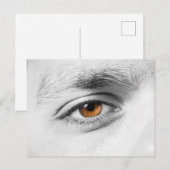 Augennähe Postkarte (Vorne/Hinten)
