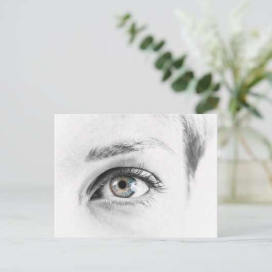 Augennähe Postkarte (Stehend Vorderseite)