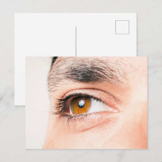 Augennähe Postkarte (Vorne/Hinten)