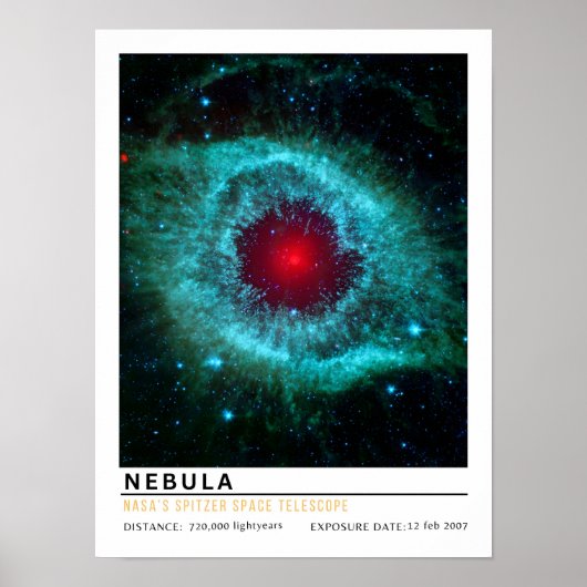 Augennebel Weltraum Bildung Poster (Vorne)