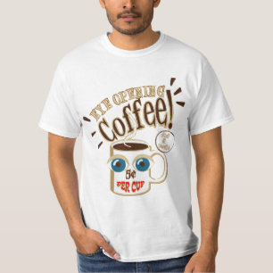 Augenöffnender Kaffee - Lächelnde große Augen Tass T-Shirt