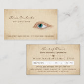 Augenoperation Klassische Illustration Terminkarte (Vorne/Hinten)