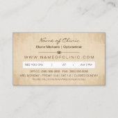 Augenoperation Klassische Illustration Terminkarte (Rückseite)