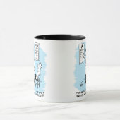 Augenoptiker bei einer Augenuntersuchung Tasse (Zentrum)