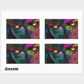 Augenperlen Rechteckiger Aufkleber (Blatt)