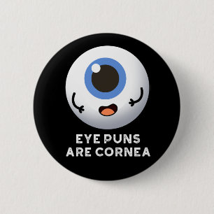 Augenpfeifen sind Cornea Funny Body Puppe Dark BG Button