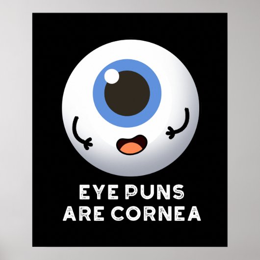 Augenpfeifen sind Cornea Funny Body Puppe Dark BG Poster (Vorne)