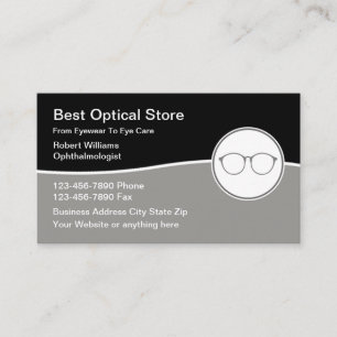 Augenpflege Vision Ophthalmologie Thema Visitenkar Visitenkarte
