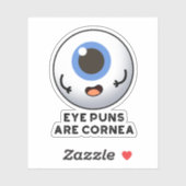 Augenpistolen sind Cornea Funny Body Puff Aufkleber (Blatt)