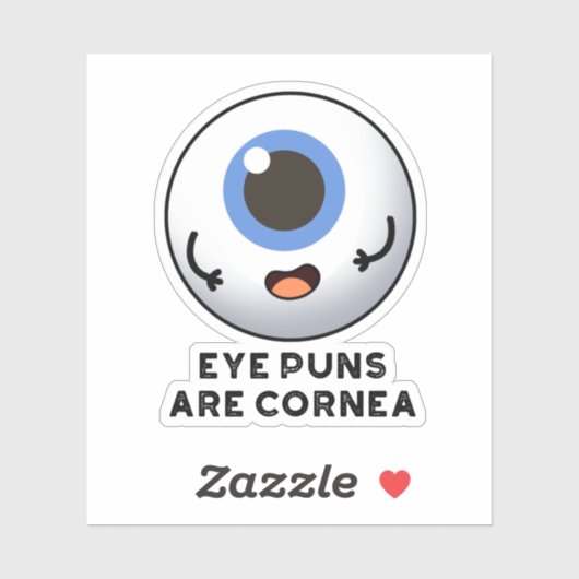Augenpistolen sind Cornea Funny Body Puff Aufkleber (Blatt)