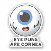 Augenpistolen sind Cornea Funny Body Puff Aufkleber (Vorderseite)