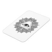 Augenpyramide Symbol Doodle Magnet (Linke Seite)