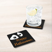 Augenschauen in den dunklen, glücklichen Halloween Rechteckiger Pappuntersetzer (Vor Ort)