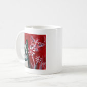 Augenschmetterling Bostons Terrier Kaffeetasse (Vorderseite Links)