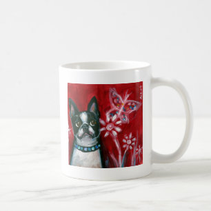 Augenschmetterling Bostons Terrier Kaffeetasse