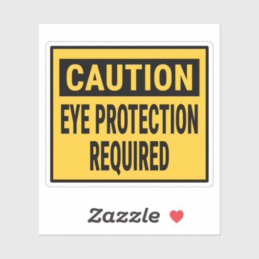 Augenschutz erforderlich aufkleber (Blatt)