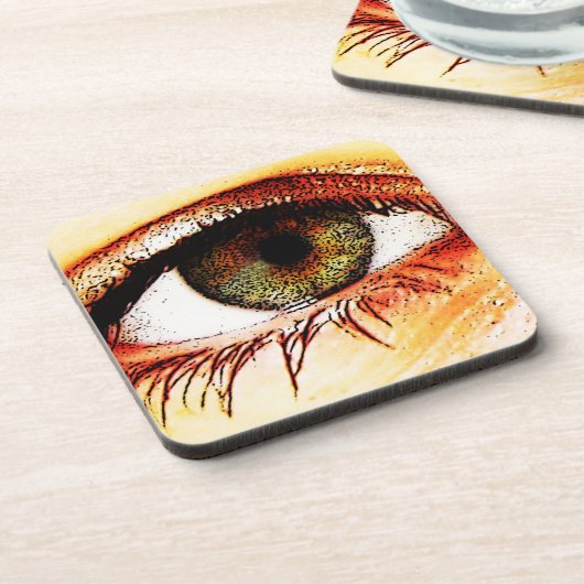 Augenseerose Getränkeuntersetzer (Linke Seite)