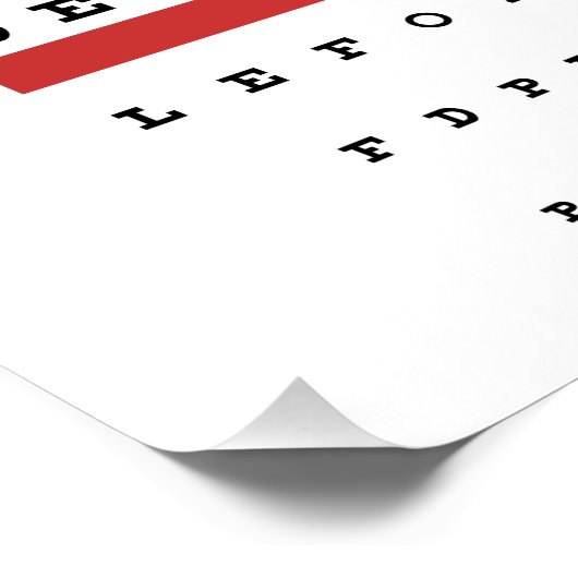 Augensicht Snellen Chart Ophthalmologie (Ecke)