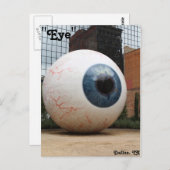 Augenstatue Nr. 3 Postkarte (Vorne/Hinten)