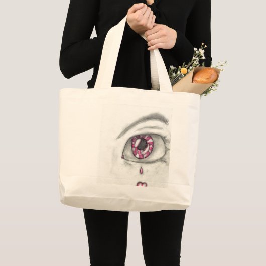 Augensüßigkeit Jumbo Stoffbeutel (Vorderseite (Produkt))