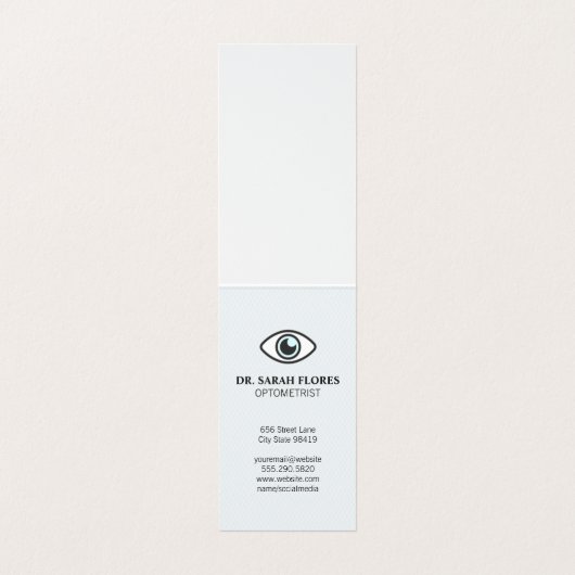 Augensymbol | Bilddiagramm Visitenkarten (Innenseite Aufgefaltet)