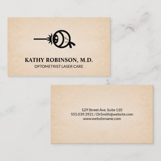 Augensymbol | Lasik Terminkarte (Vorne/Hinten)